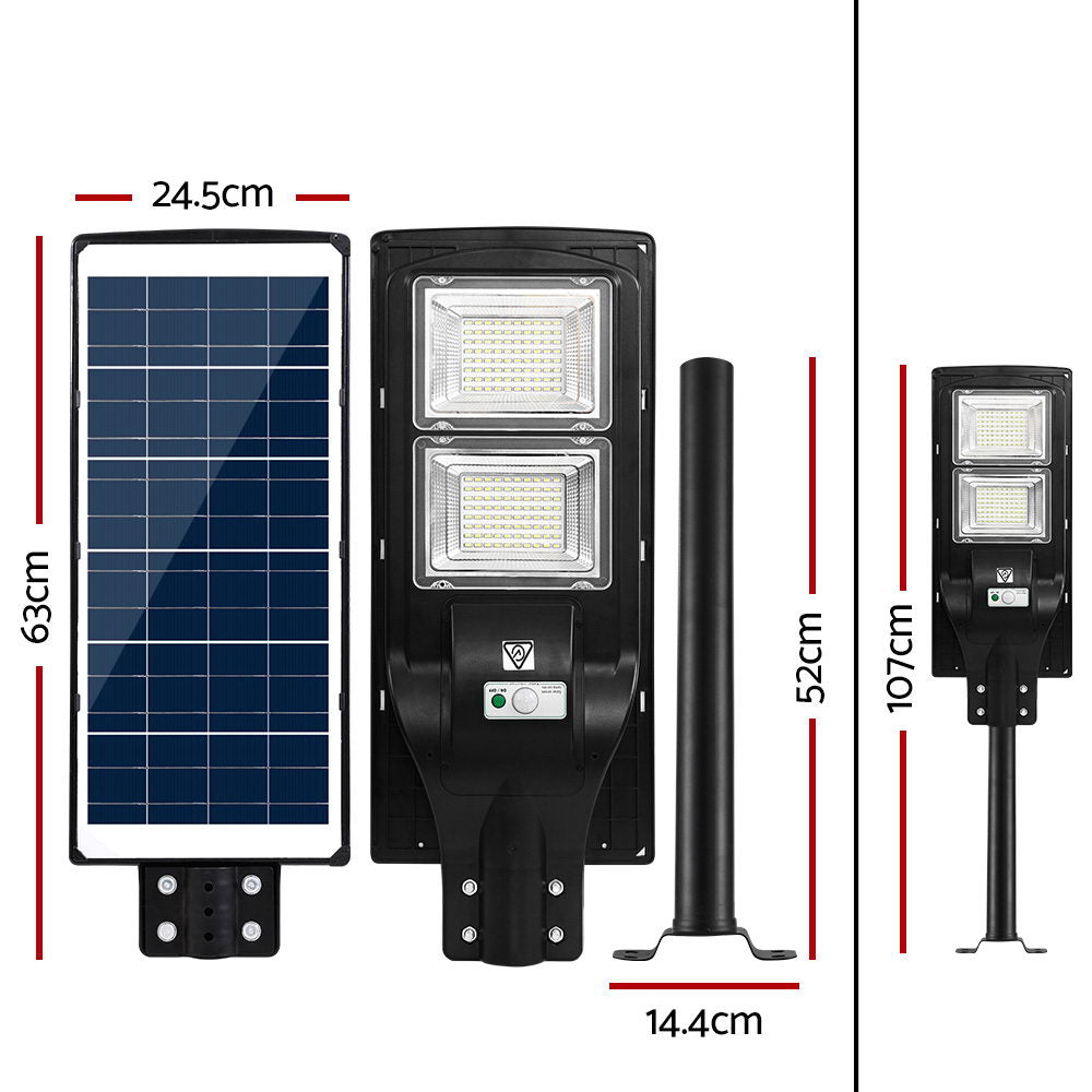 LED Solar Street Flood Light Motion Sensor Remote Outdoor Garden Lamp Lights 120W-1