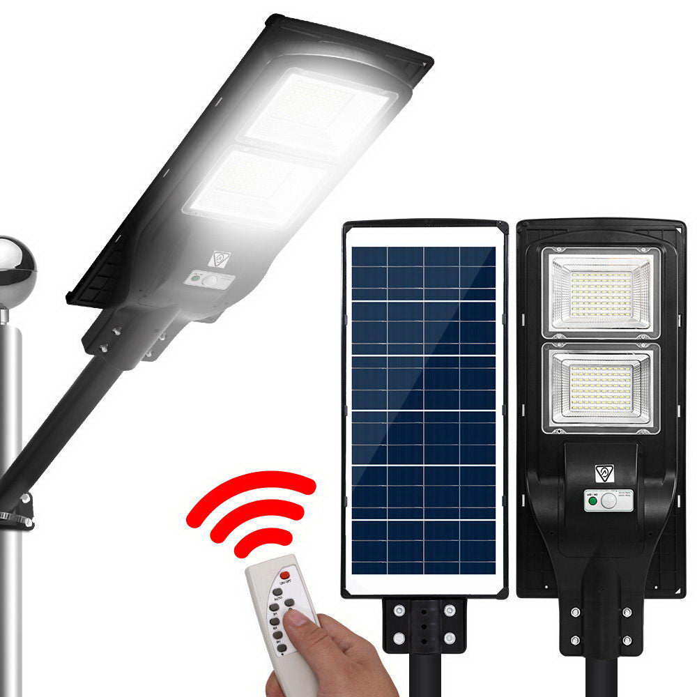 LED Solar Street Flood Light Motion Sensor Remote Outdoor Garden Lamp Lights 120W-0