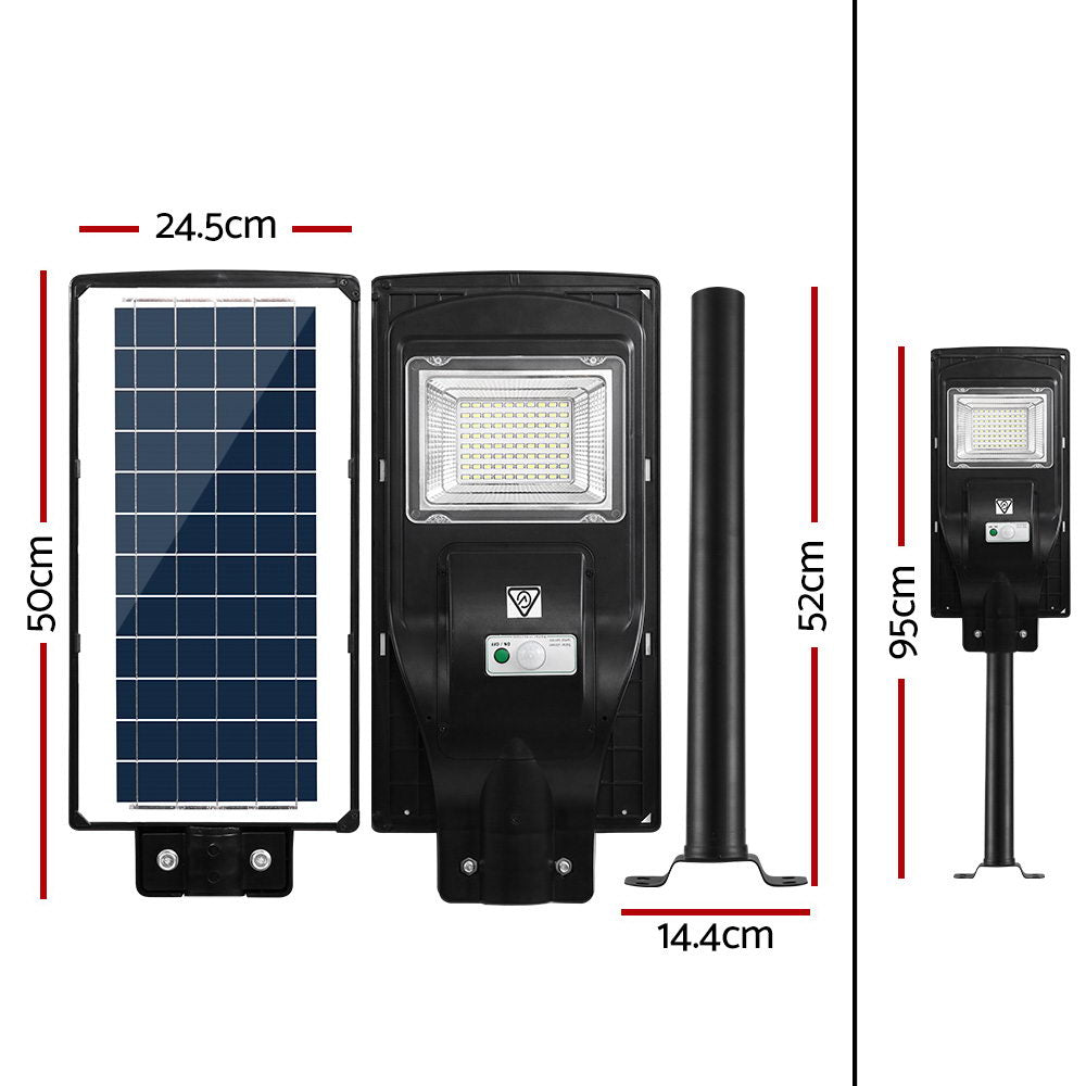 Leier Set of 2 LED Solar Lights Street Flood Sensor Outdoor Garden Light 90W-1