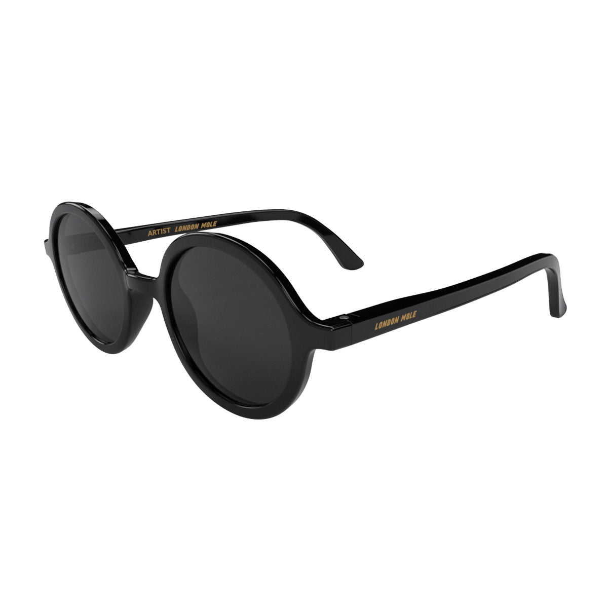 London Mole Artist Sunglasses Gloss Black / Black-5