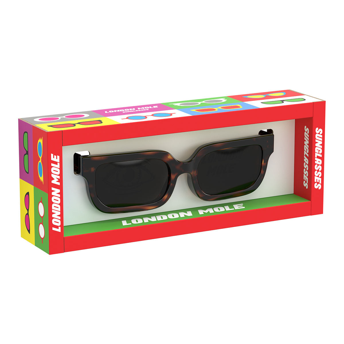 London Mole Icy Sunglasses Gloss Tortoise Shell / Black-6