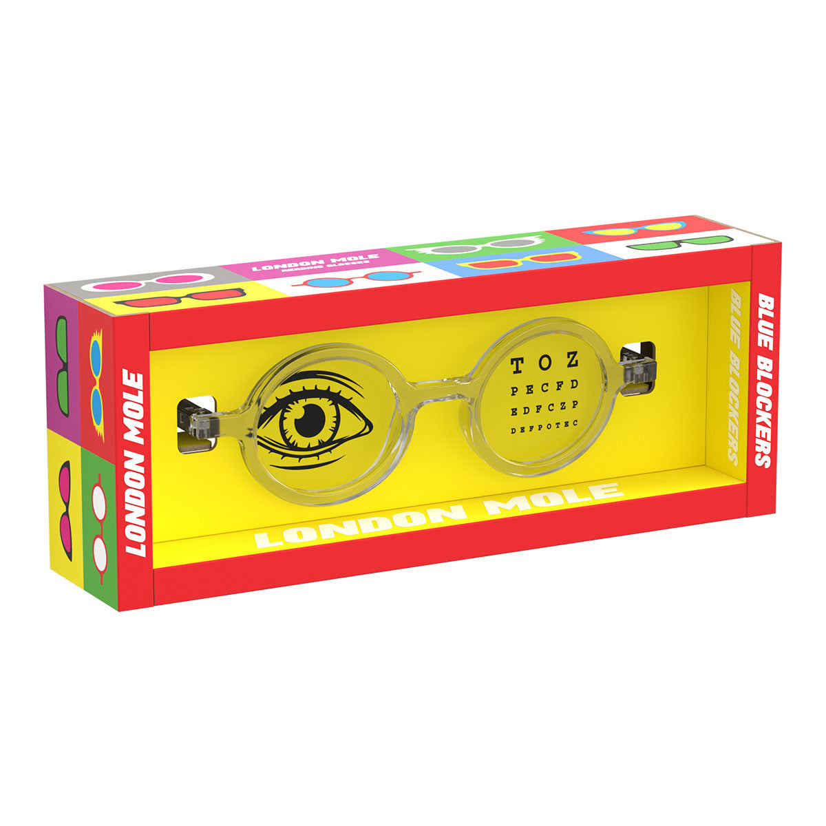 London Mole Moley Blue Blocker Glasses Transparent-5