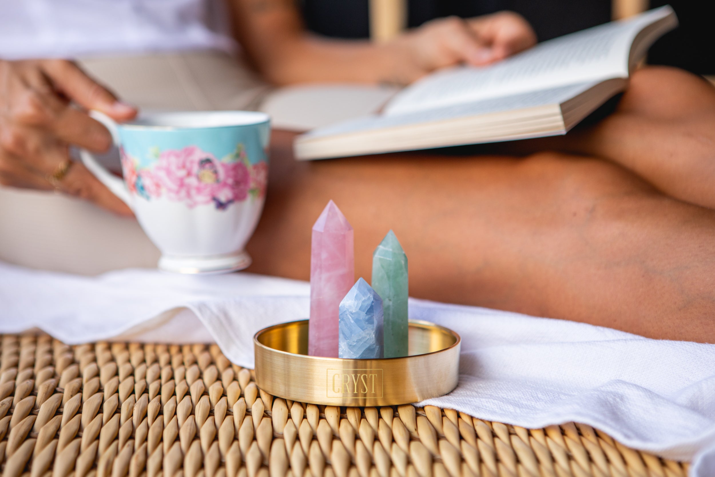 Love + Relationship Crystal Trio - Rose Quartz, Blue Calcite + Fluorite-1
