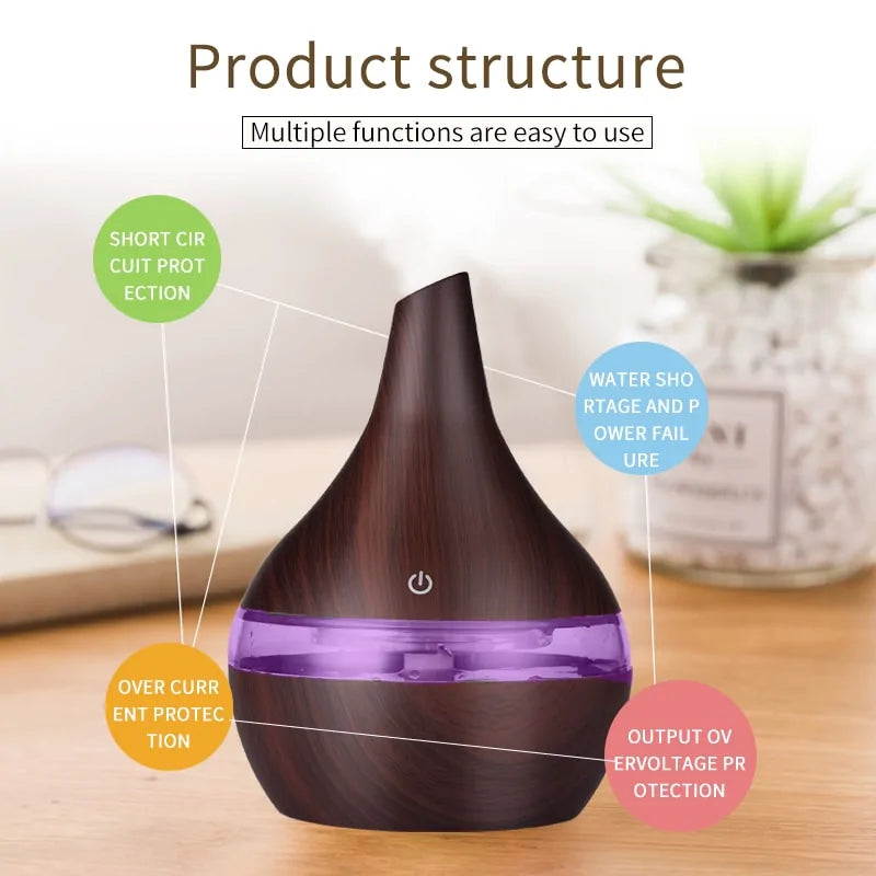 Electric Wood Aroma Air Diffuser