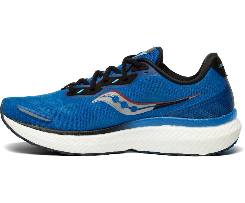 Mens Saucony Triumph 19 - Running Shoes Royal/Space-1