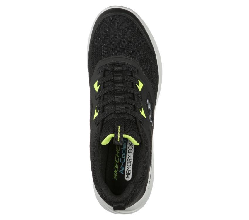 Mens Skechers Bounder - High Degree Black Lace Up Active Shoes-4