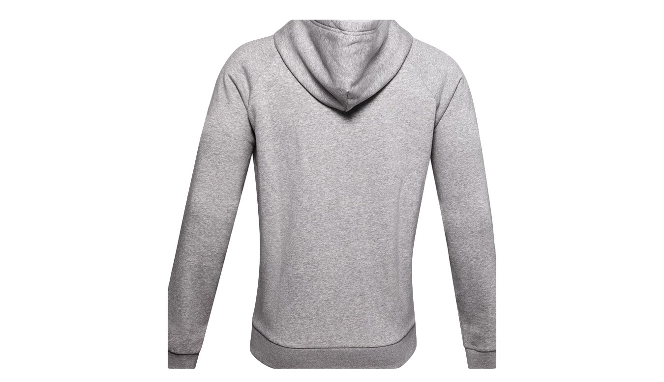 Mens Under Armour Ua Rival Fleece Big Logo Hoodie Sweatshirt Mod Gray/Light Heather/Black-1