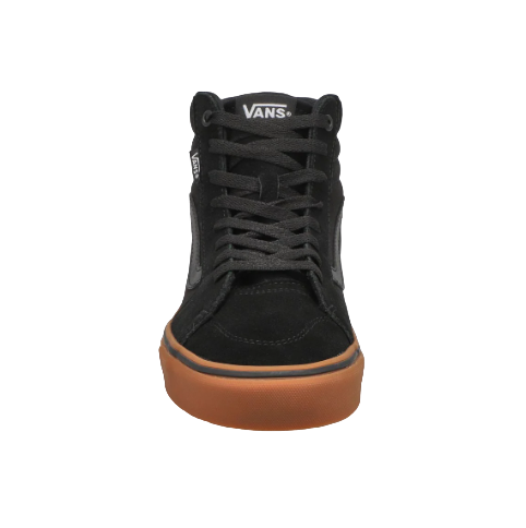 Mens Vans Filmore Hi Black/Gum Hi Top Lace Up Shoes-1