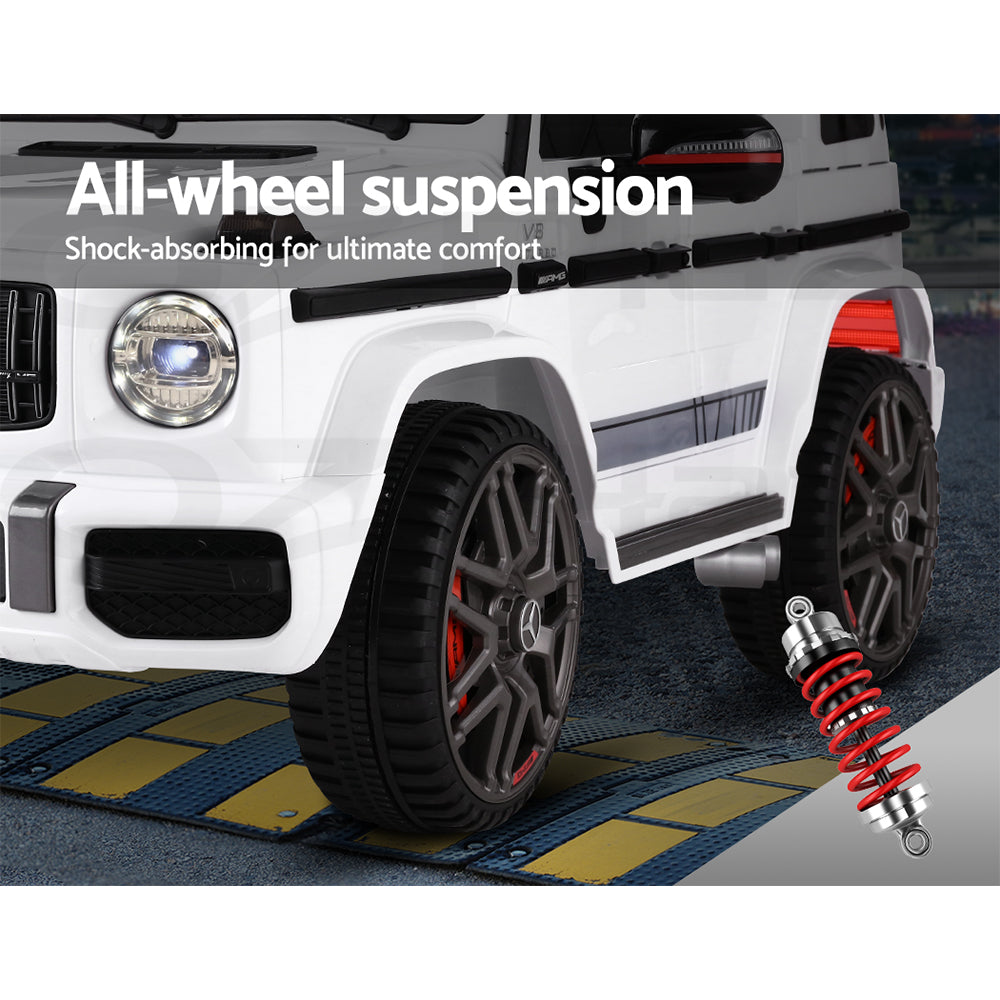 Mercedes-Benz Kids Ride On Car Electric AMG G63 Licensed Remote Cars 12V White-9