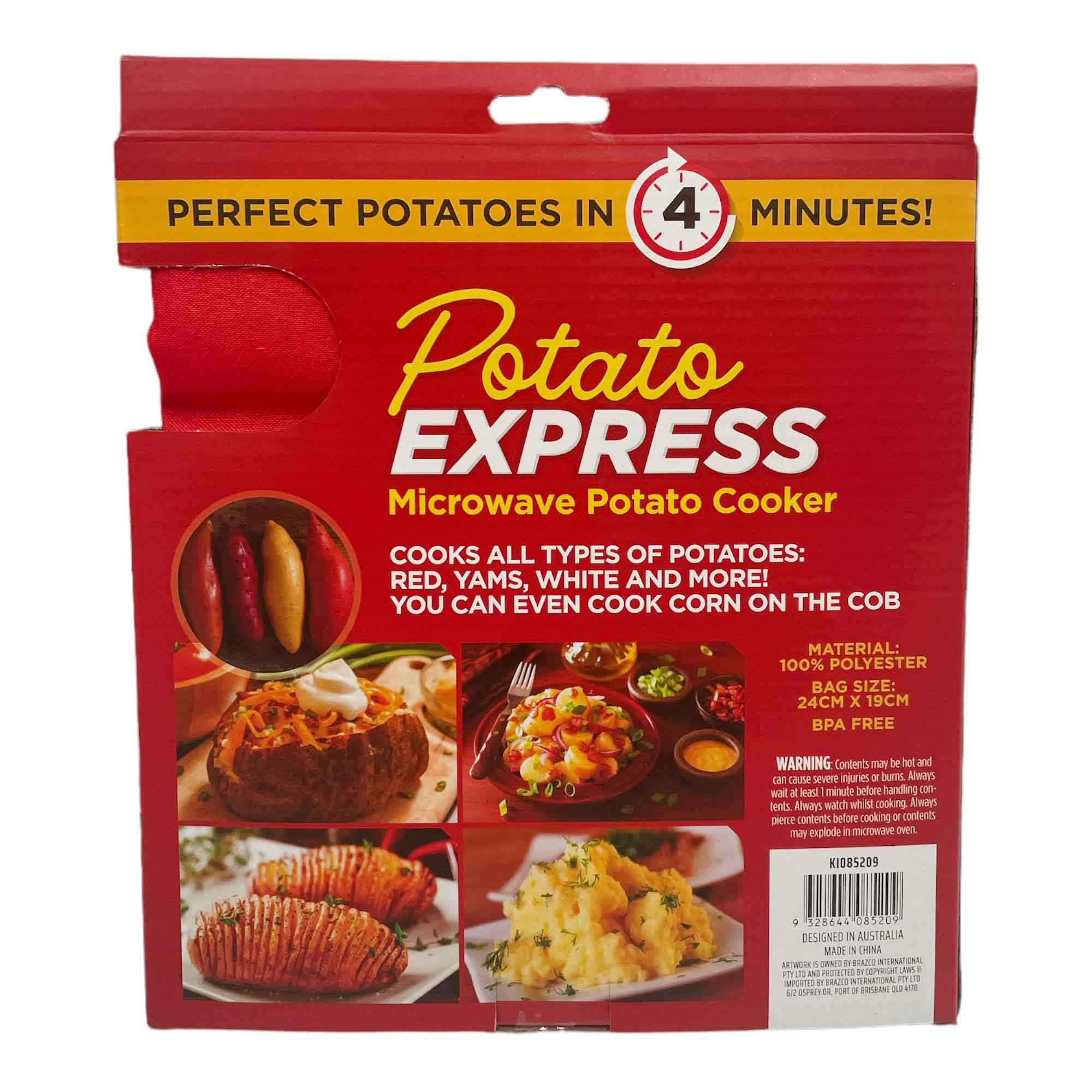 Microwave Potato Cooker - Reusable Perfect Potato Baked Steaming Express Sleeve-1