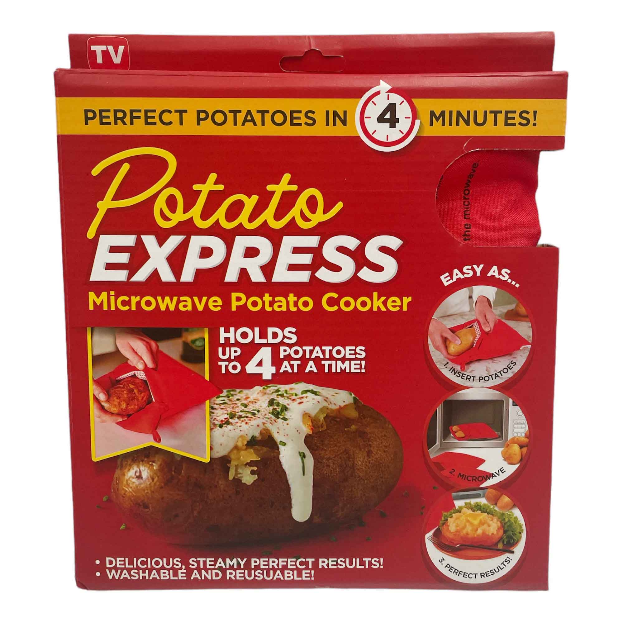 Microwave Potato Cooker - Reusable Perfect Potato Baked Steaming Express Sleeve-0