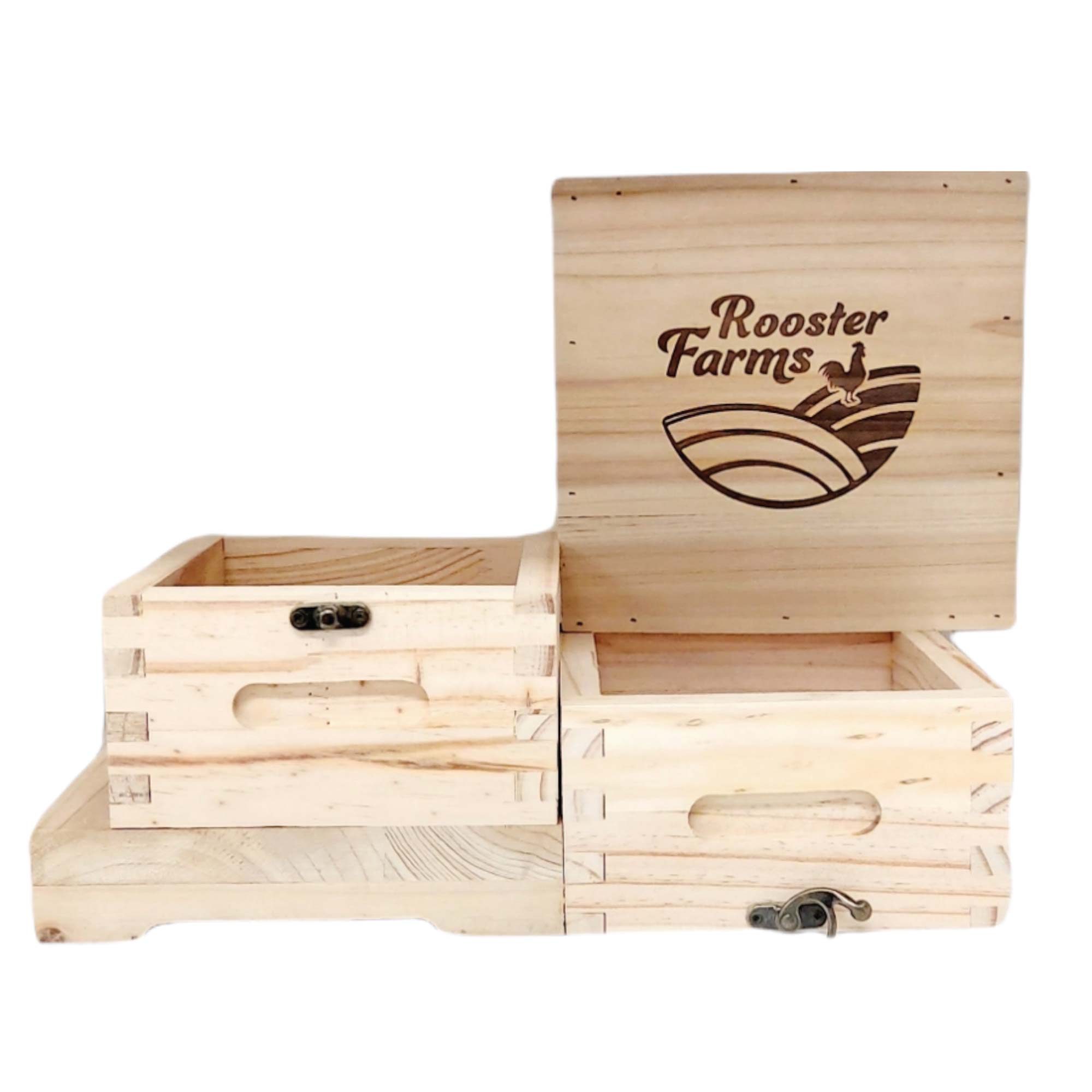 Mini Beehive Box 2 Tier Timber Decor Art Apiarist Gift Jewellery Trinkets Storage-4