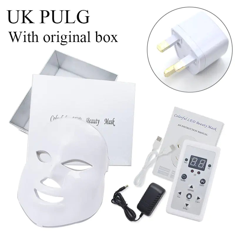 USB 7 Colors LED Facial Mask