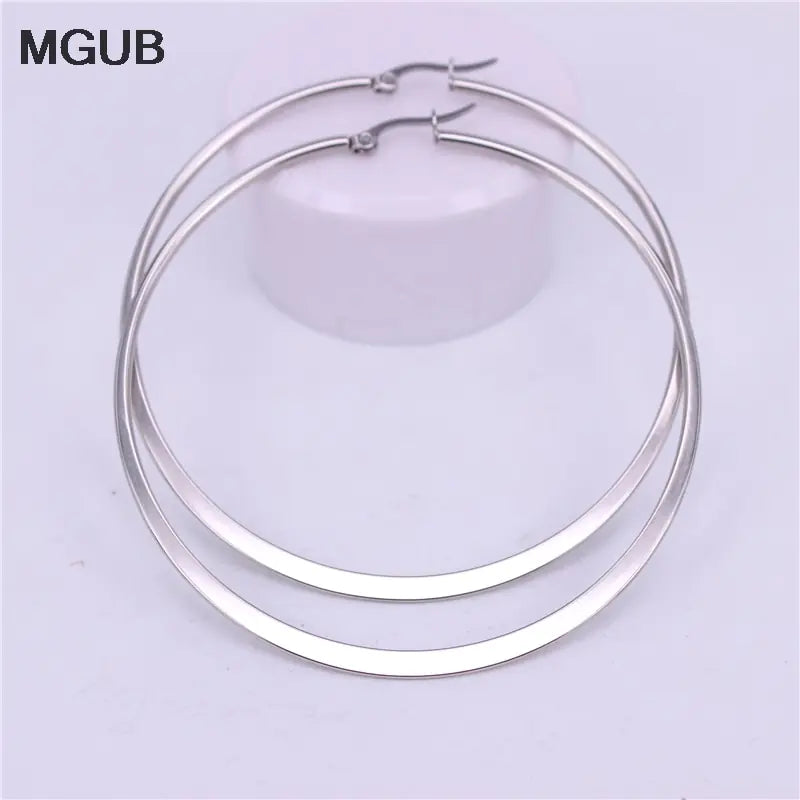 MGUB Stainless Steel Simple Earrings