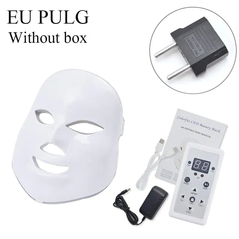 USB 7 Colors LED Facial Mask