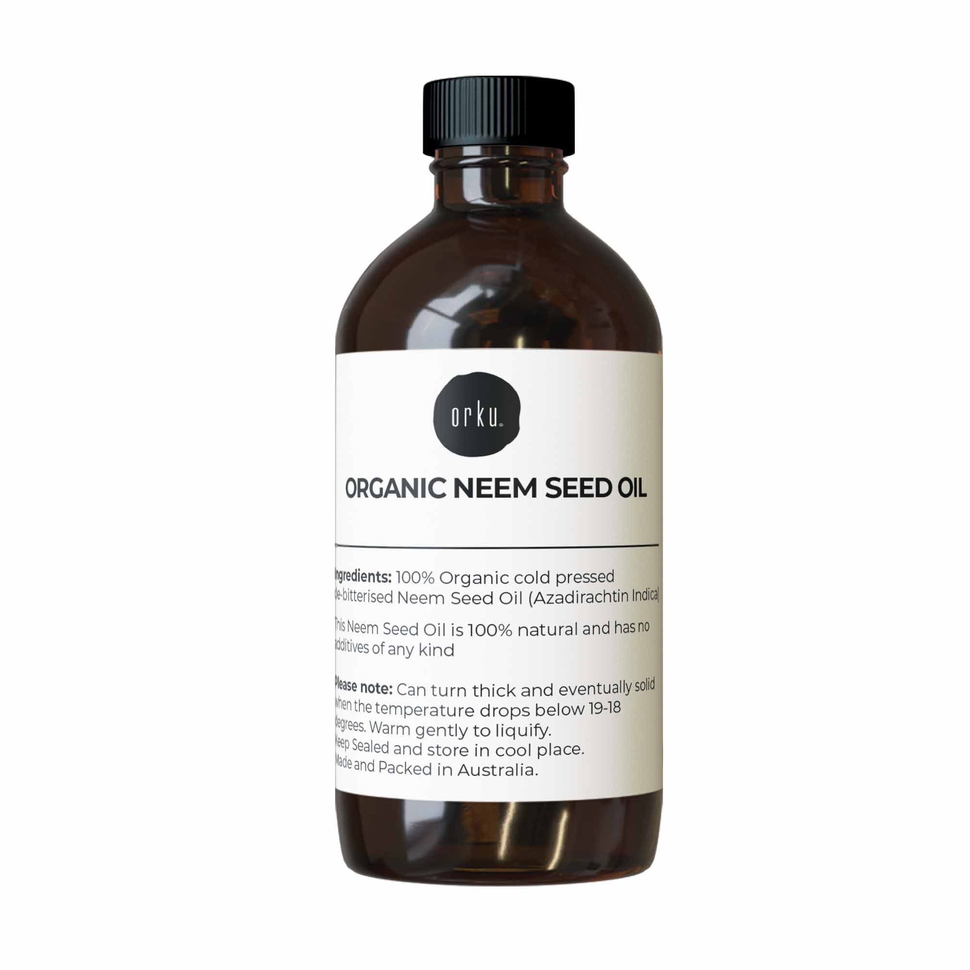 Orku Organic Neem Seed Oil - Debitterised Cold Pressed Azadirachtin Indica-10