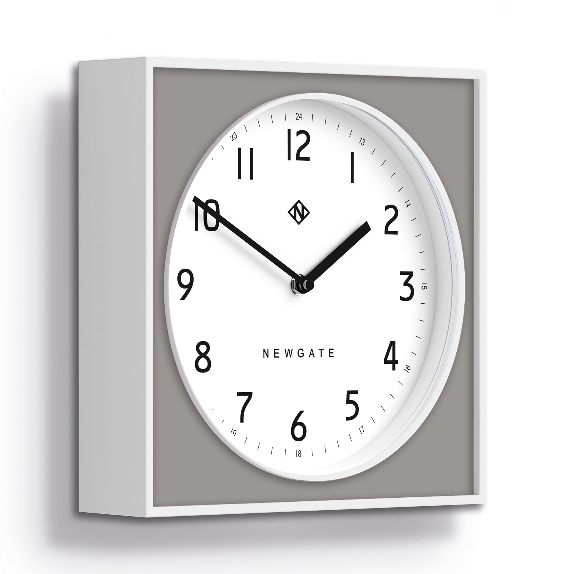 Newgate Burger & Chips Wall Clock Posh Grey-1