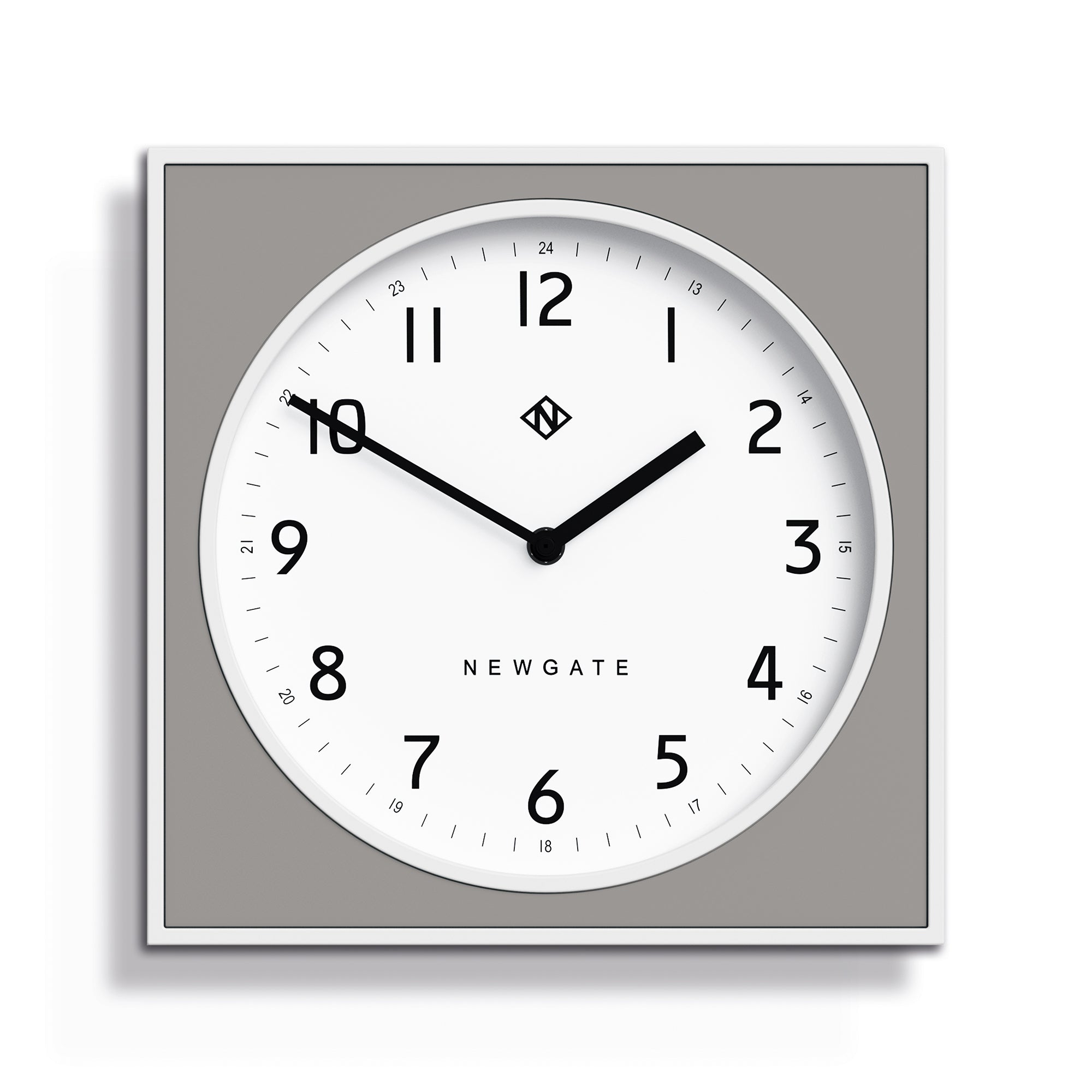 Newgate Burger & Chips Wall Clock Posh Grey-0