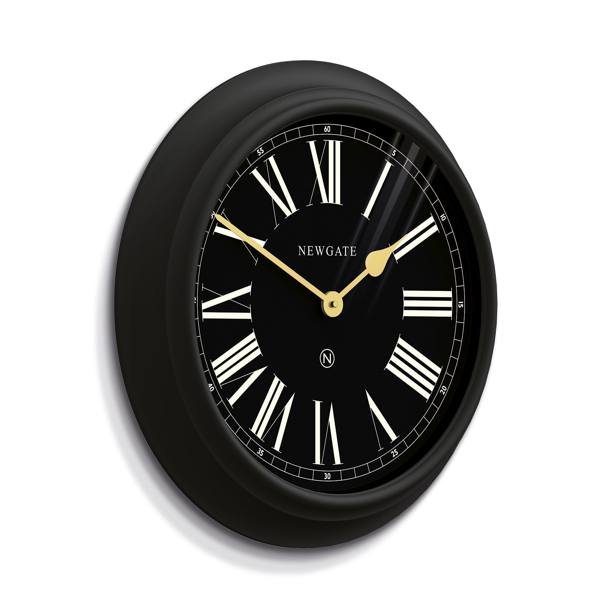 Newgate Chocolate Shop Wall Clock Silicone Cave Black-1