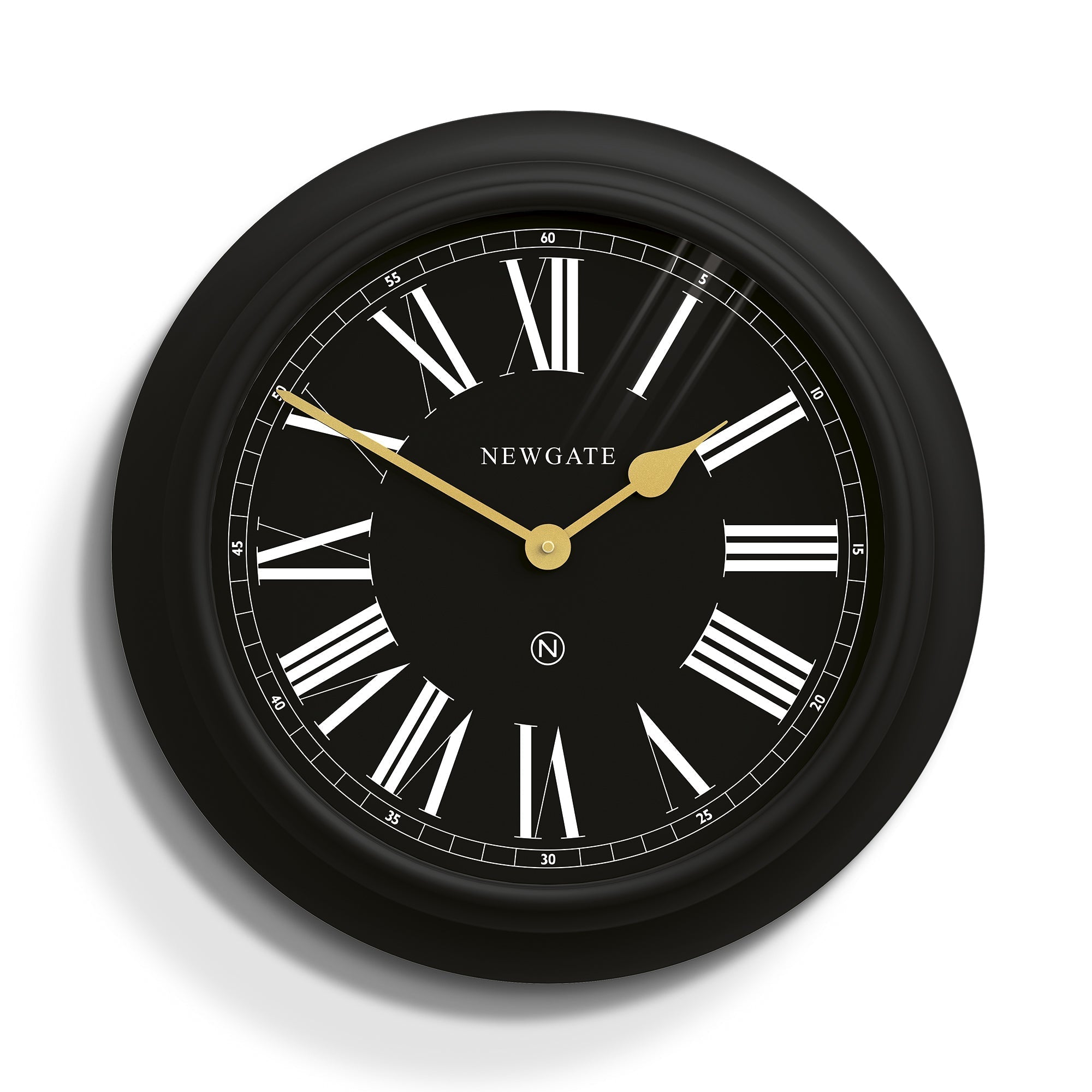 Newgate Chocolate Shop Wall Clock Silicone Cave Black-0