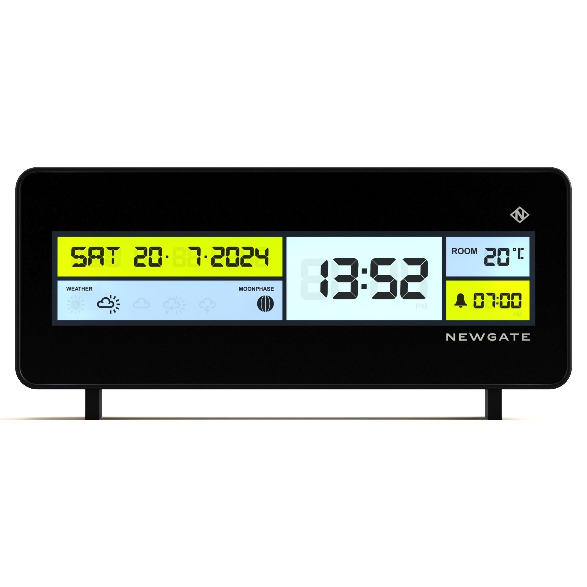 Newgate Futurama Lcd Alarm Clock Black Case Black Lens-0