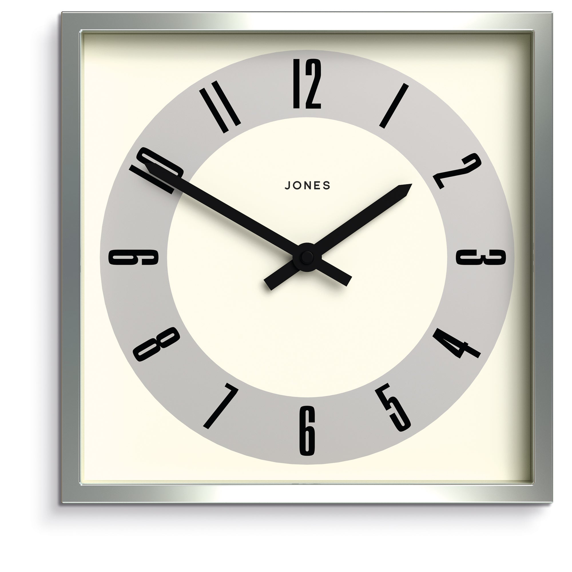 Newgate Jones Box Wall Clock Silver-0