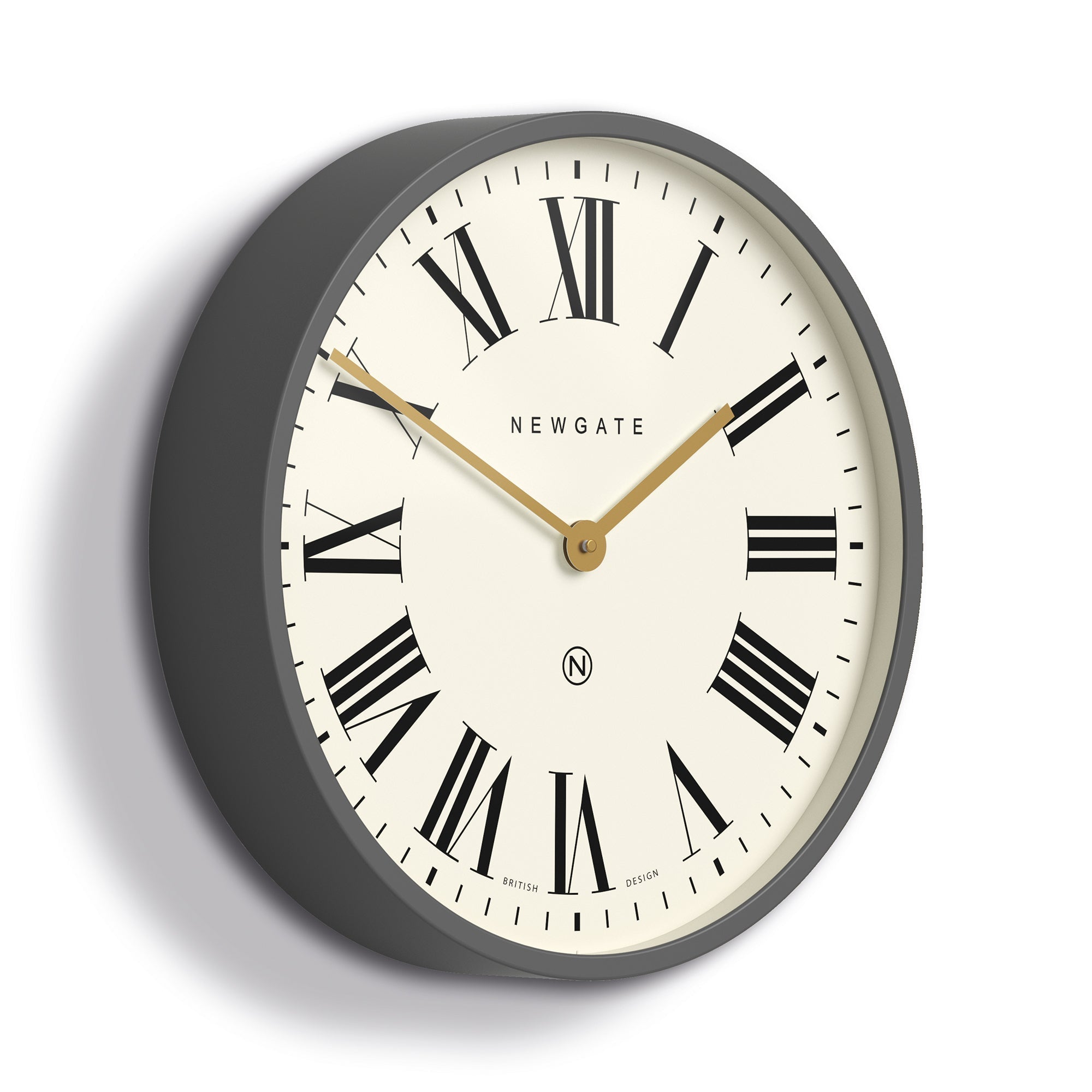 Newgate Mr Butler Wall Clock Moonstone Grey-1