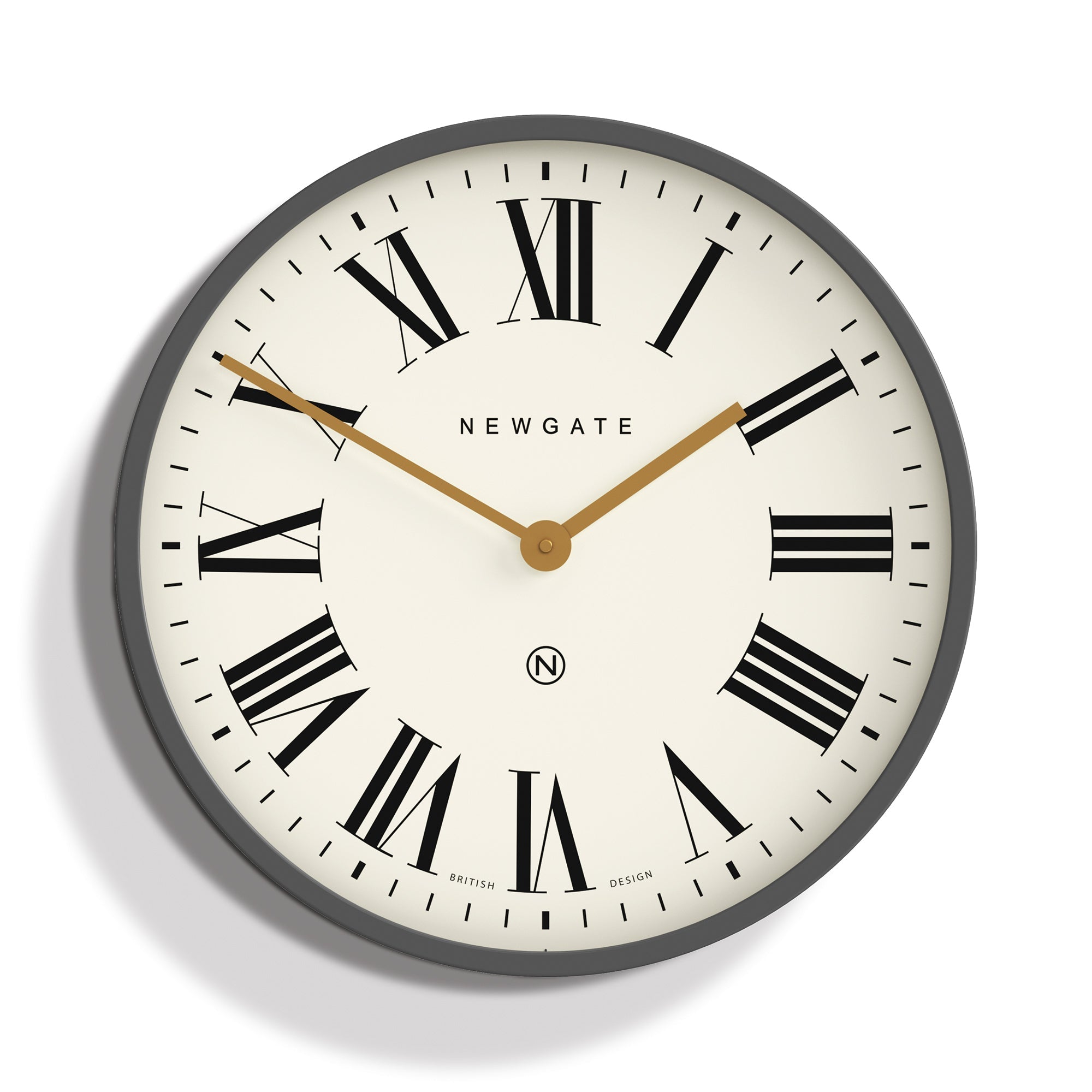 Newgate Mr Butler Wall Clock Moonstone Grey-0