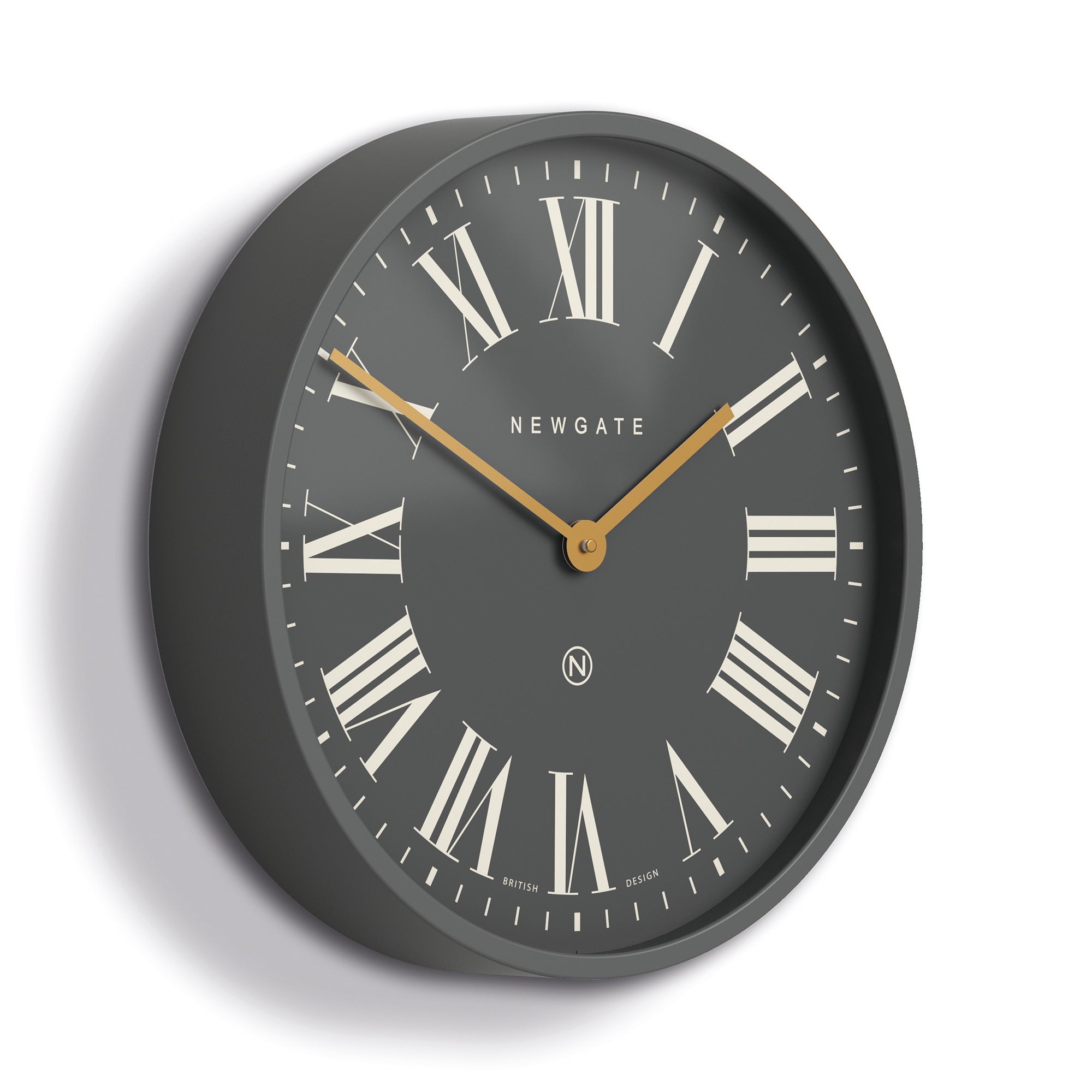 Newgate Mr Butler Wall Clock Moonstone Grey Reverse Dial-1