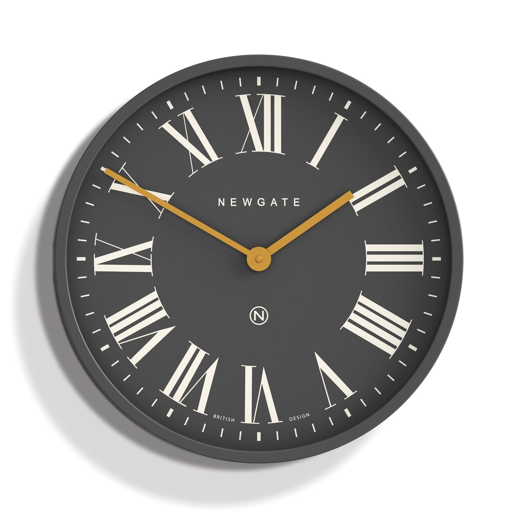 Newgate Mr Butler Wall Clock Moonstone Grey Reverse Dial-0