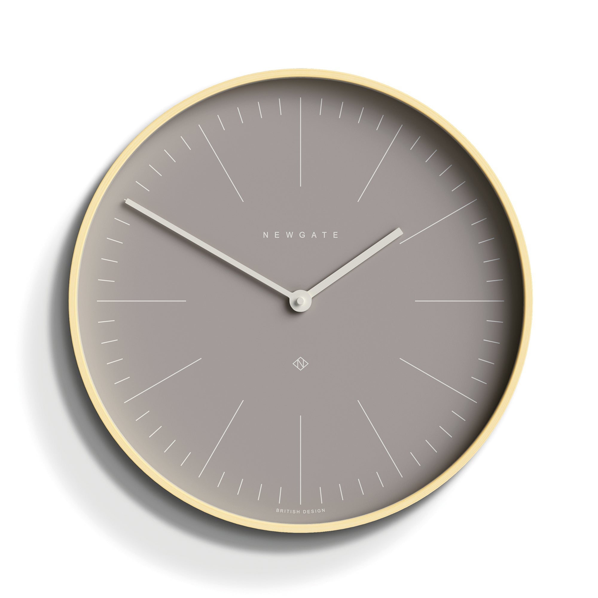 Newgate Mr Clarke Clock Pale Wood Clay Grey Dial-0