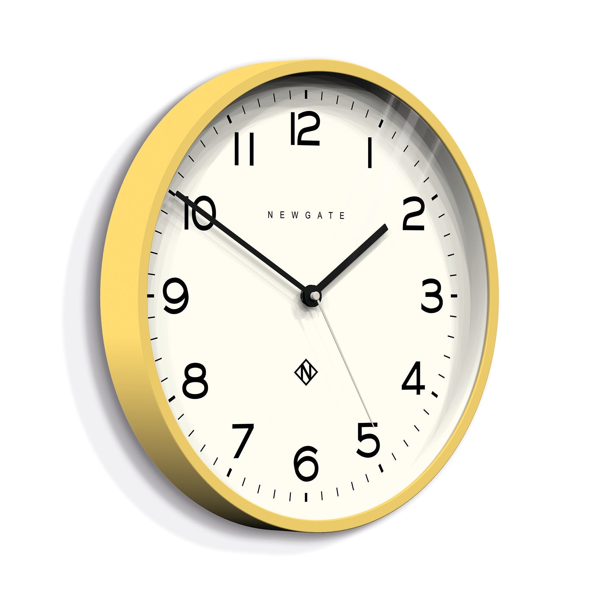 Newgate Number Three Echo Clock Silicone Yellow-1