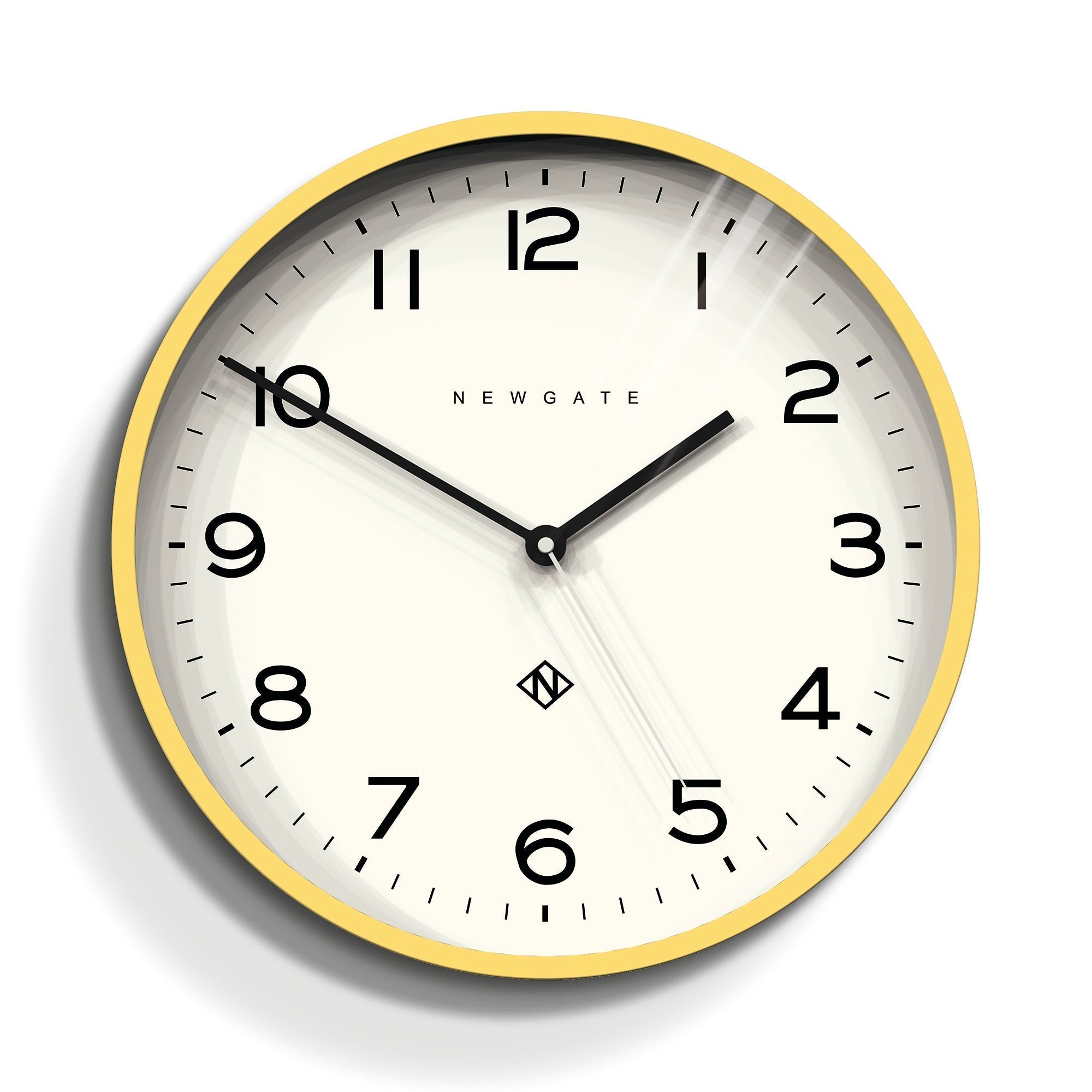 Newgate Number Three Echo Clock Silicone Yellow-0