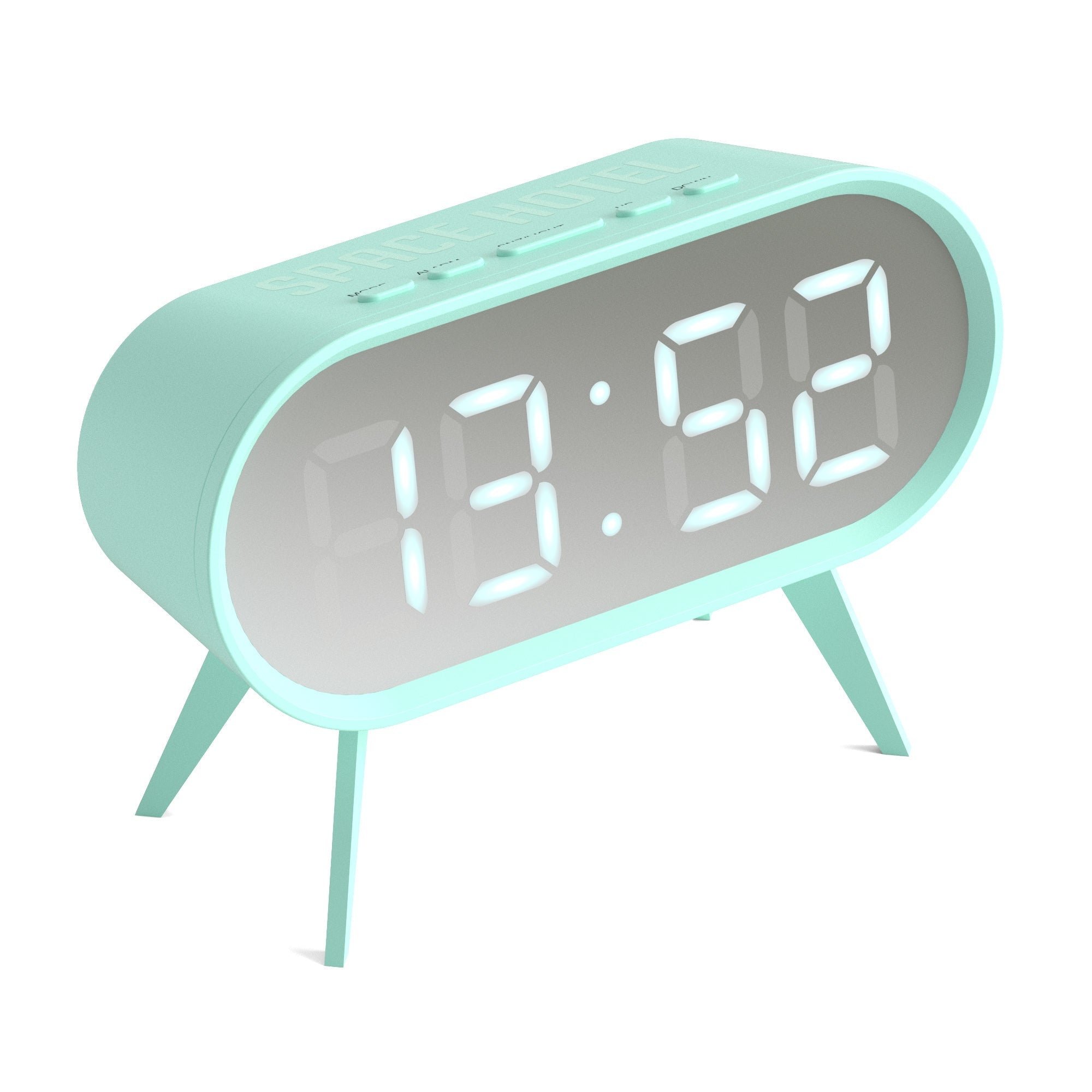 Newgate Space Hotel Cyborg Led Alarm Clock Blue-4