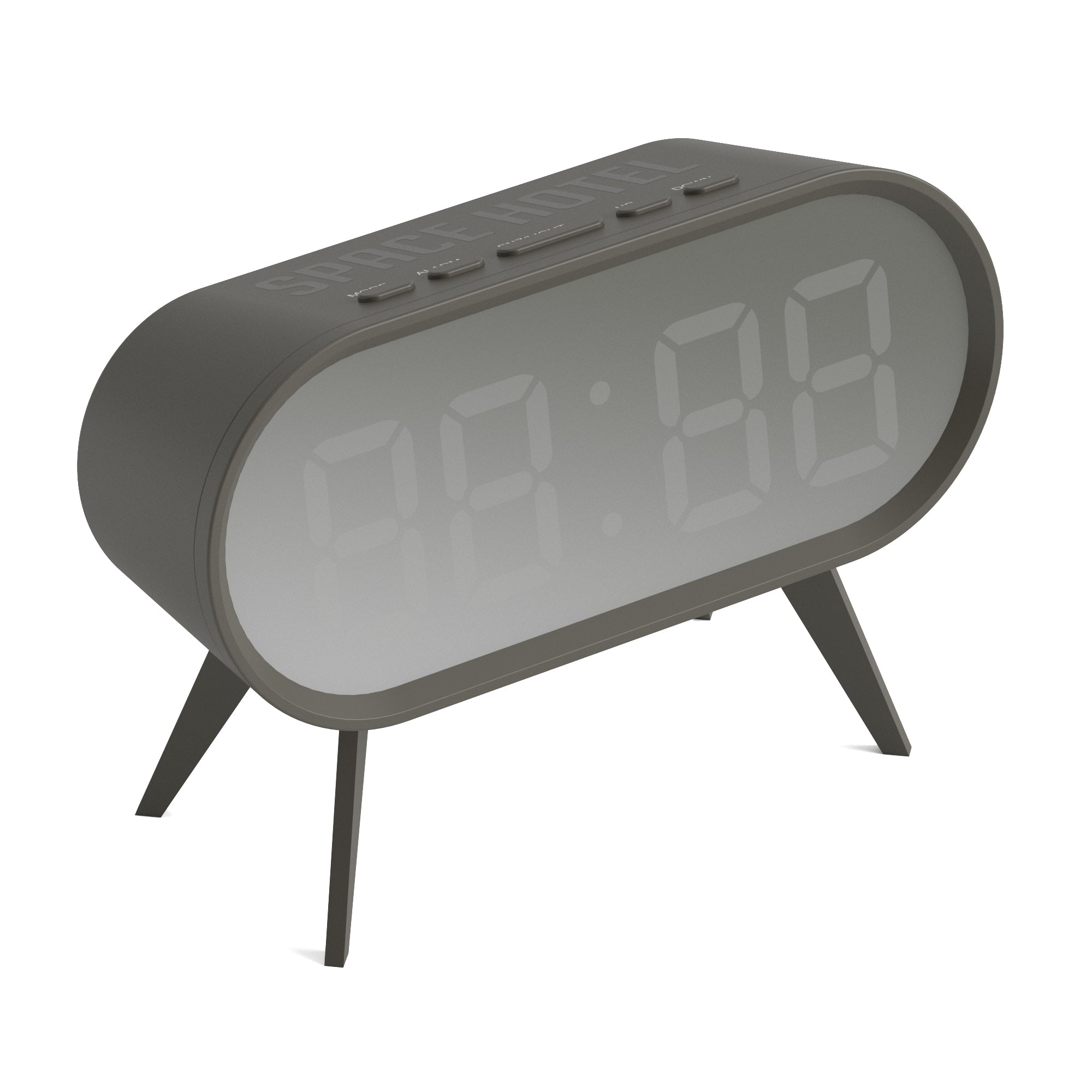 Newgate Space Hotel Cyborg Led Alarm Clock Grey-4