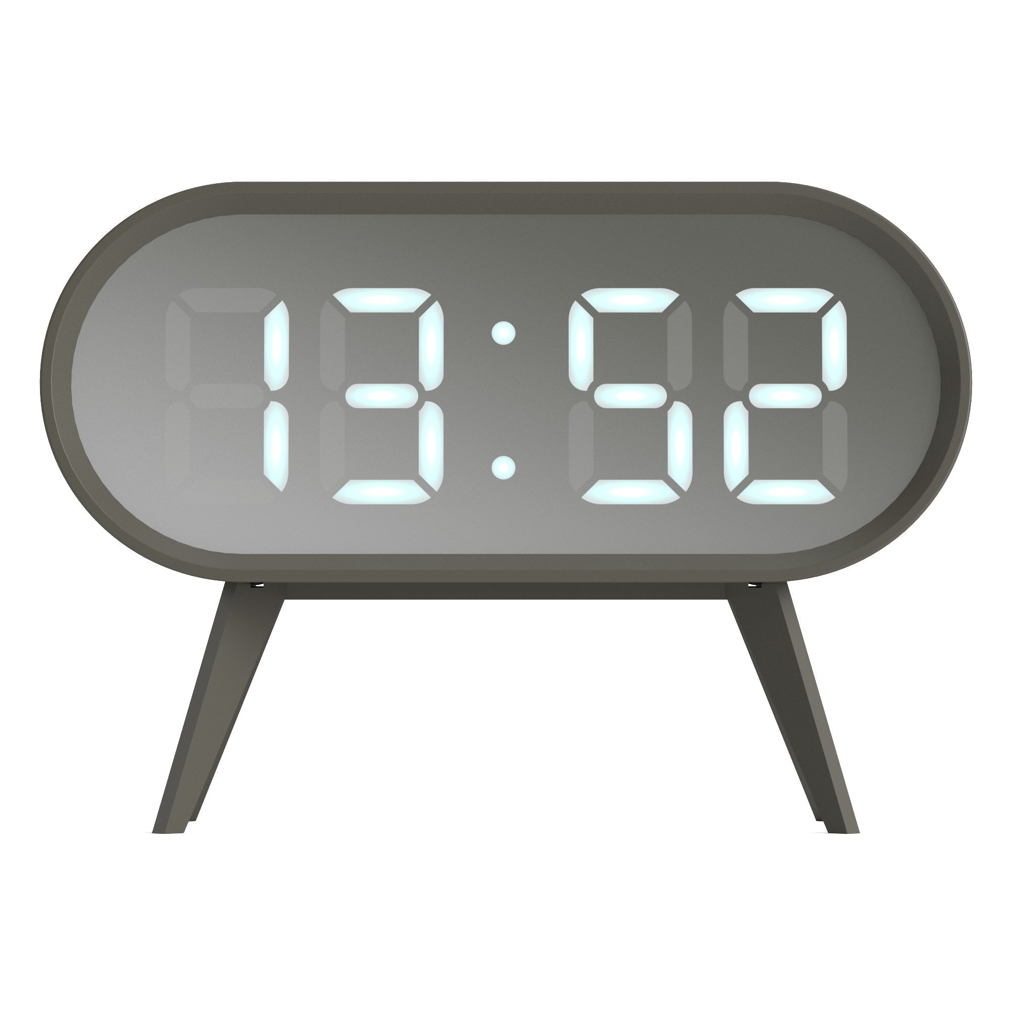 Newgate Space Hotel Cyborg Led Alarm Clock Grey-0