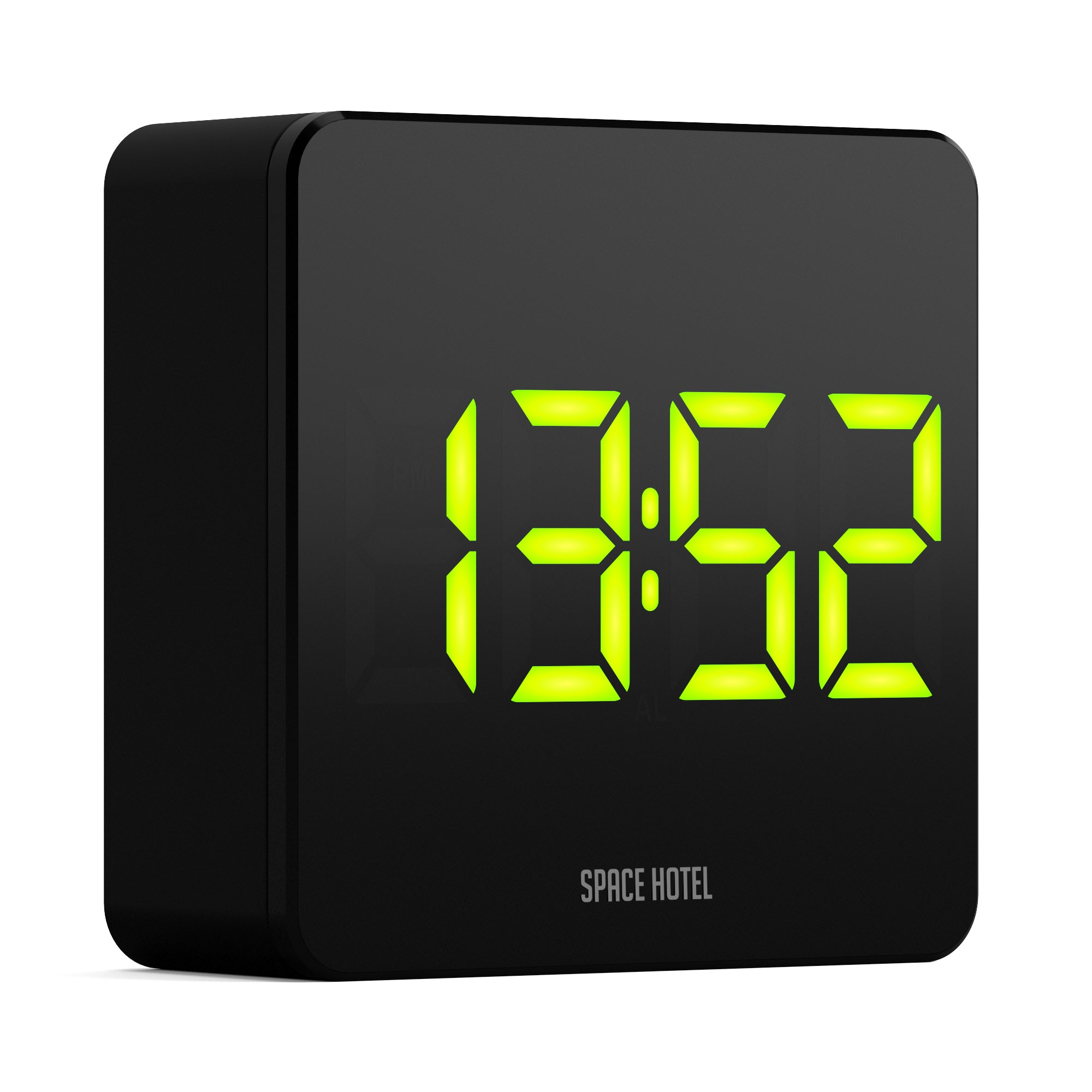 Newgate Space Hotel Orbatron Alarm Clock Black Case - Black Lens - Green Led-1