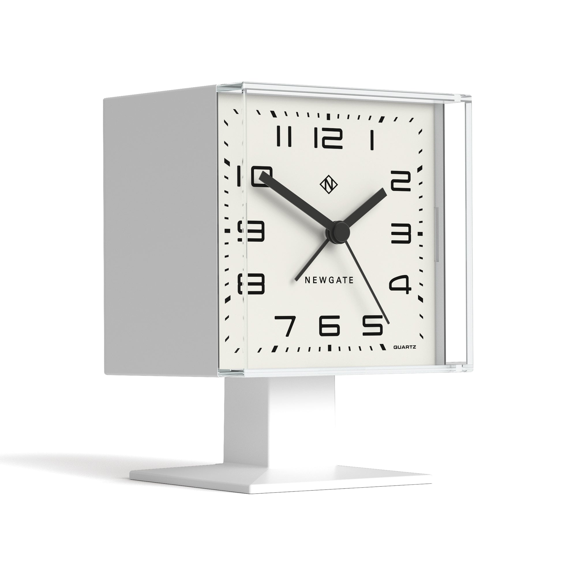 Newgate Victor Alarm Clock Pebble White-1