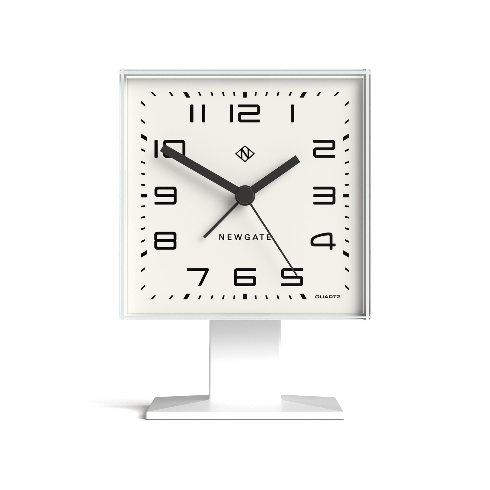 Newgate Victor Alarm Clock Pebble White-0