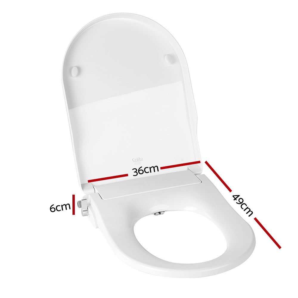 Non Electric Bidet Toilet Seat Bathroom - White-1