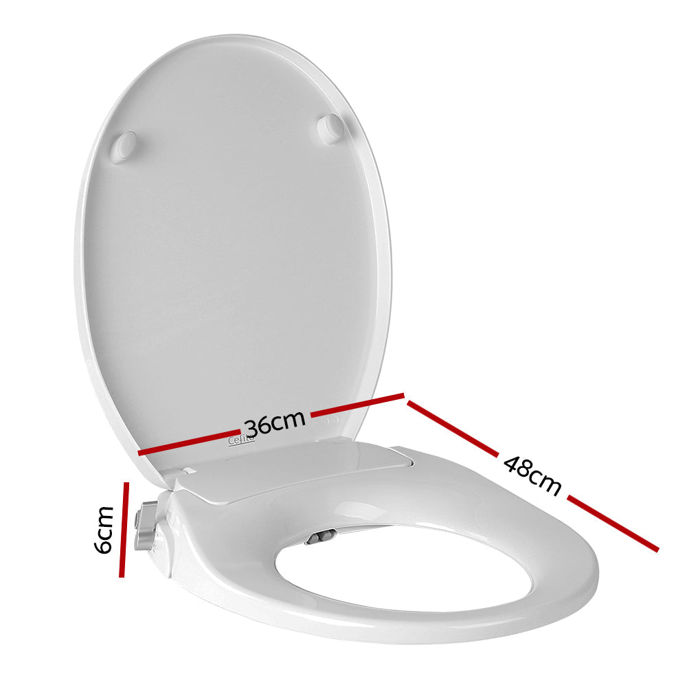 Non Electric Bidet Toilet Seat Bathroom  - White-1