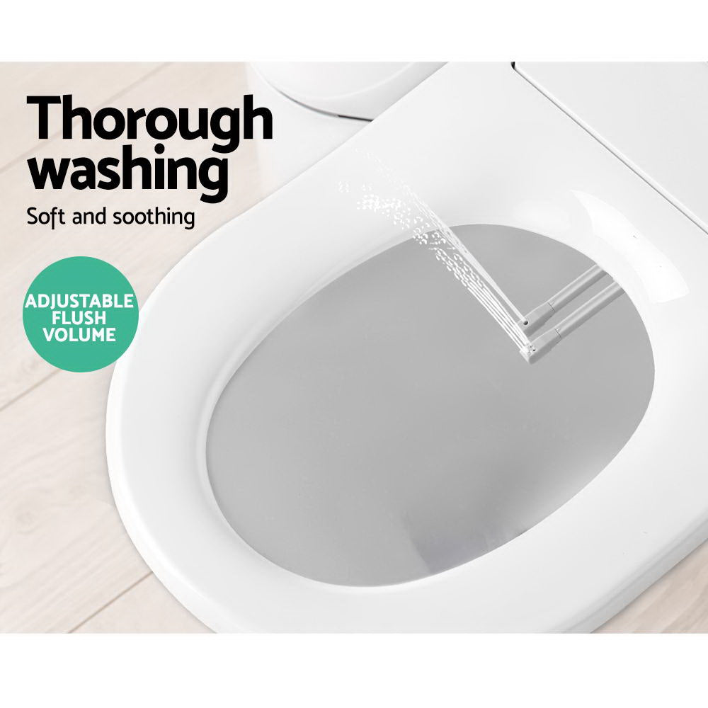 Non Electric Bidet Toilet Seat Bathroom - White-4