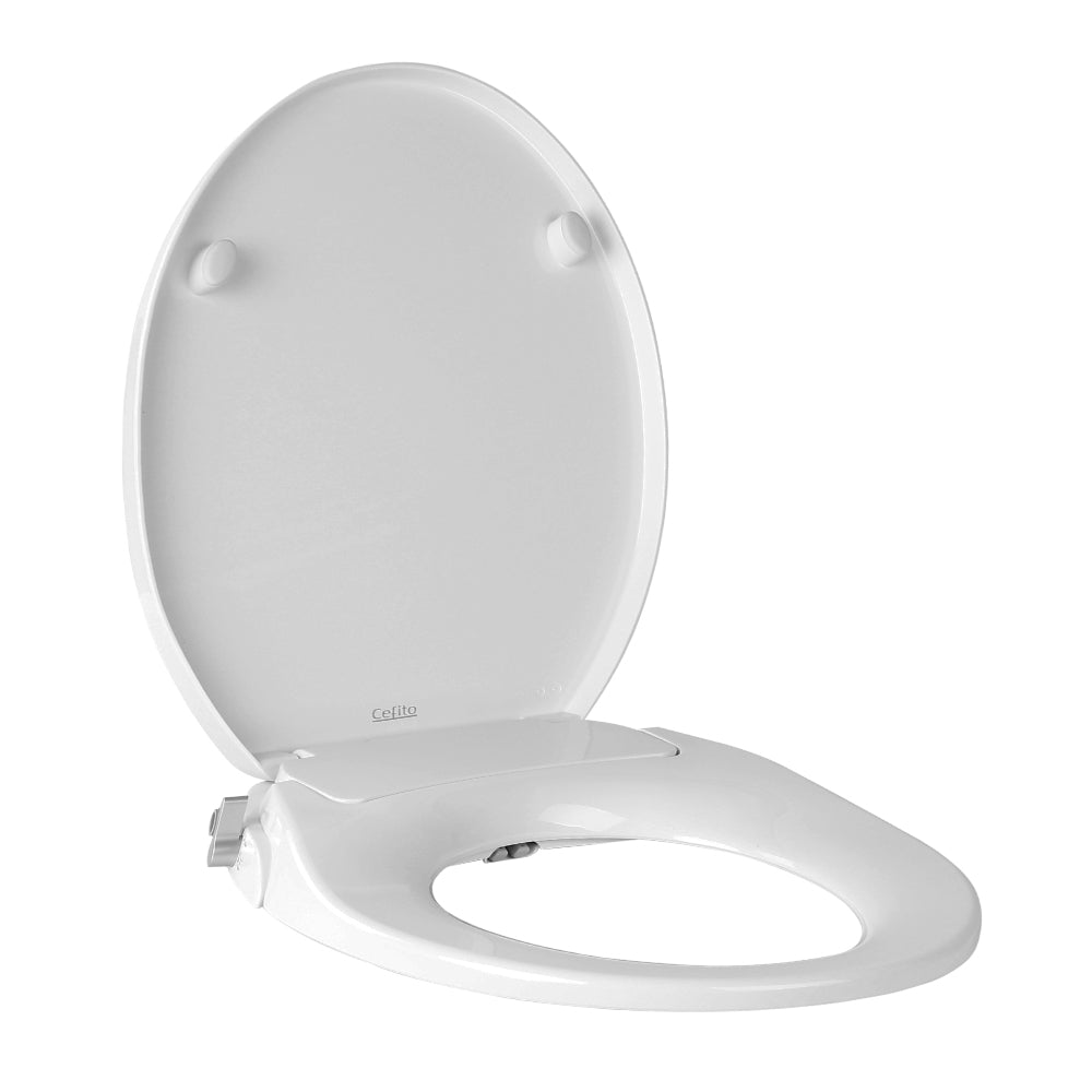 Non Electric Bidet Toilet Seat Bathroom  - White-0