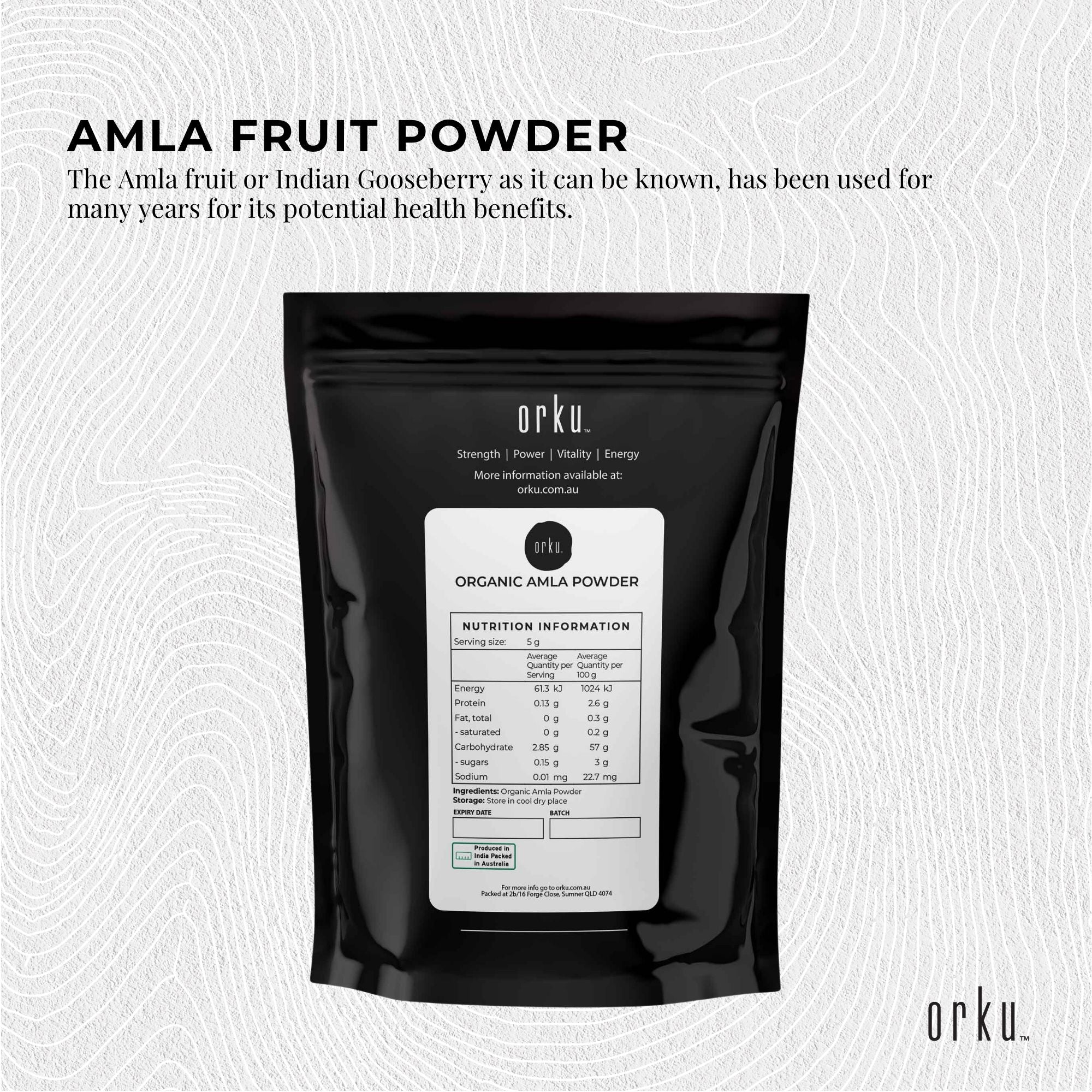 Organic Amla Powder Indian Gooseberry Emblica Officinalis Fruit Supplement-5