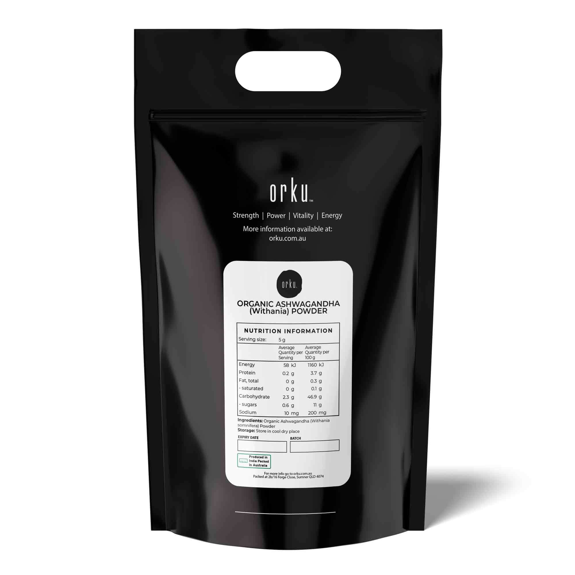 Organic Ashwagandha Root Powder Withania Somnifera Herb Supplement-3