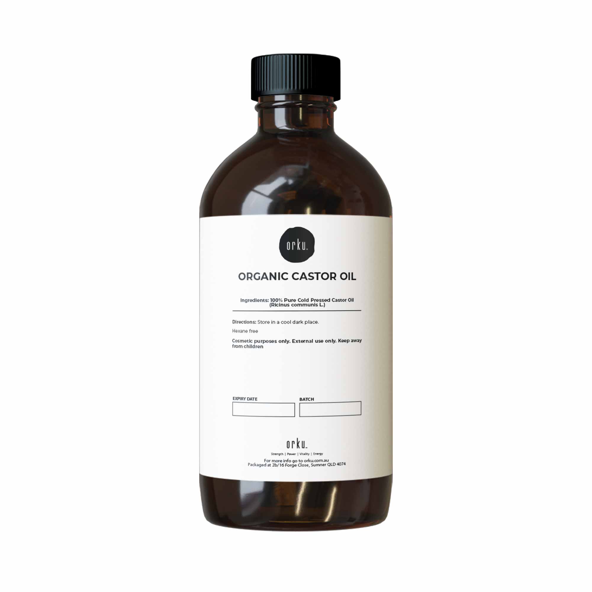 Organic Castor Oil - Hexane Free Cold Pressed Anti Oxidant Skin Hair Care-4