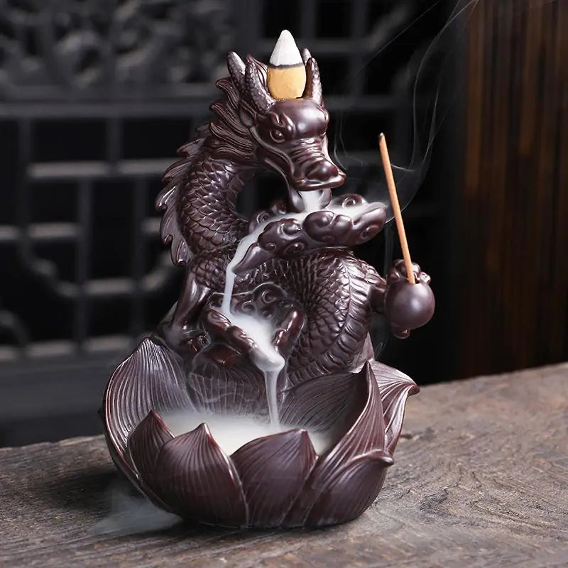 Ceramic Dragon Incense Burner