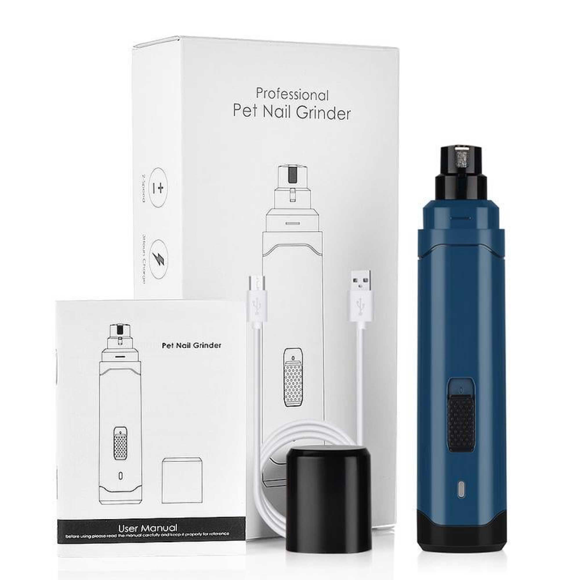 Pet Nail Grinder Dog Cat Electric Trimmer 2 Speed Rechargeable Claw Filer N10-1