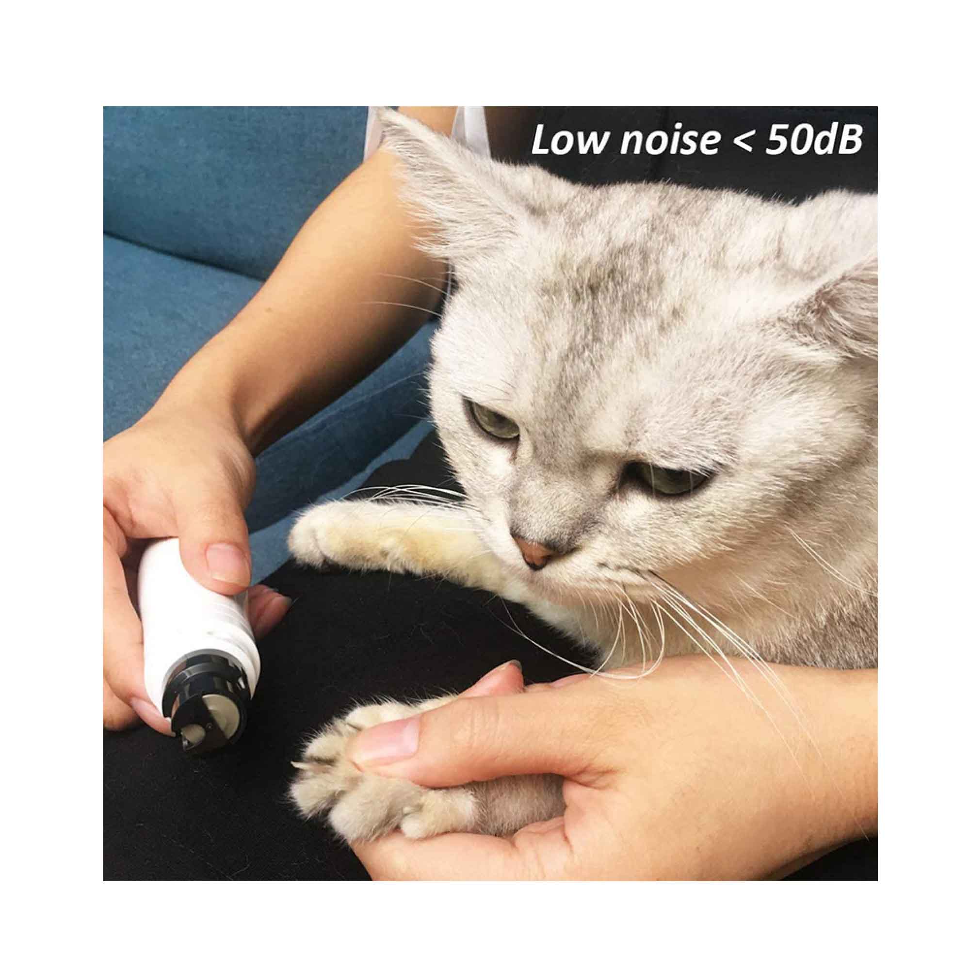 Pet Nail Grinder Dog Cat Electric Trimmer Turbo USB Rechargeable Claw Filer N9-6