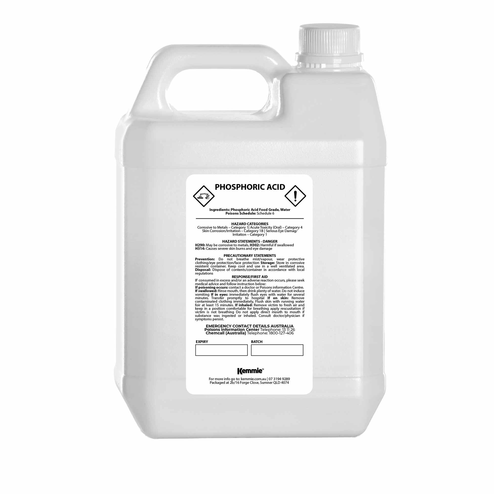 Phosphoric Acid 85% Food Grade Orthophosphoric FCC Additive Aqueous Solution-1